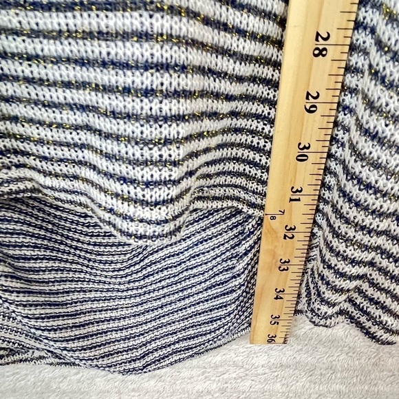 CELESTE Stretchy Cover-Up Black White Stripes Size Large - Picture 15 of 15